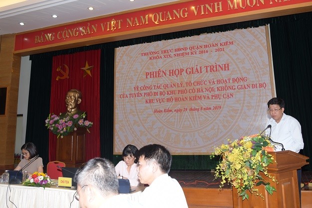 Hoàn Kiếm: Phiên giải trình về công tác quản lý, tổ chức, hoạt động của tuyến phố đi bộ